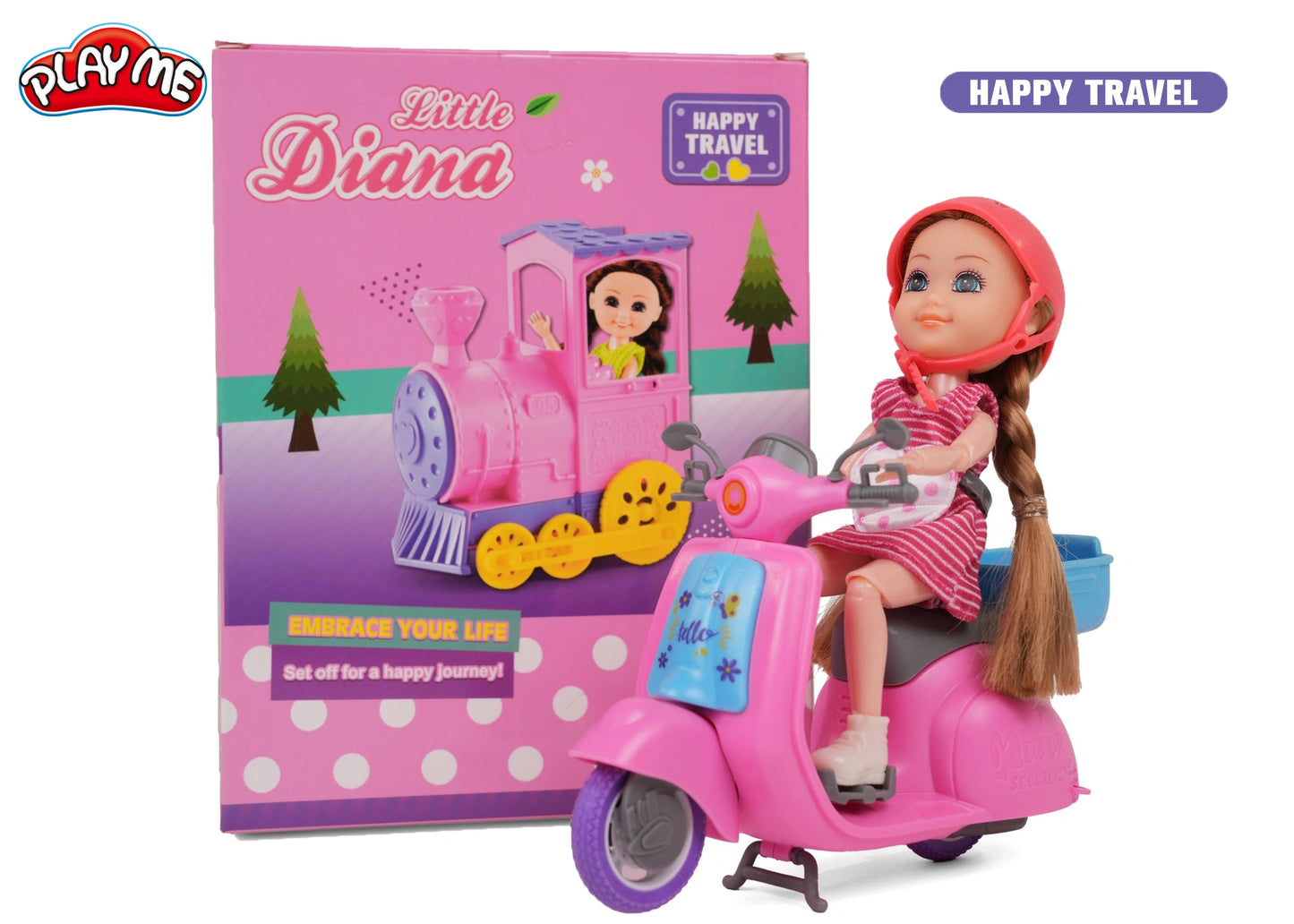 Diana Doll with Scooty & Accessories | Pretend Play Toy for Girls