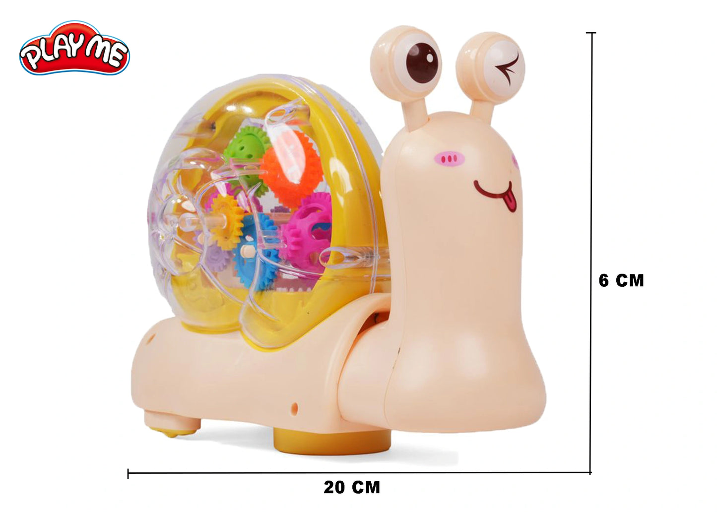 Moving Snail Gear Toy - 360° All Directions Interactive Robot