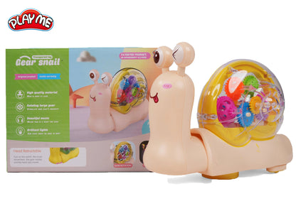 Moving Snail Gear Toy - 360° All Directions Interactive Robot