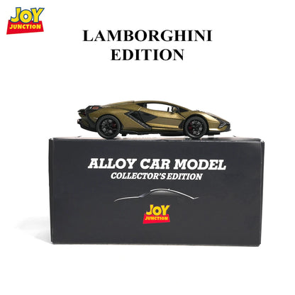 Lambo Sian FKP 37 Metal Toy Car – 1:32 Die-Cast Pull-Back Model with Lights, Sound & Openable Doors