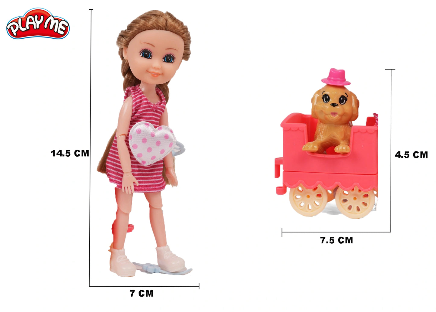 Diana Doll Day Outing with Puppy & Accessories | Pretend Play Toy for Girls