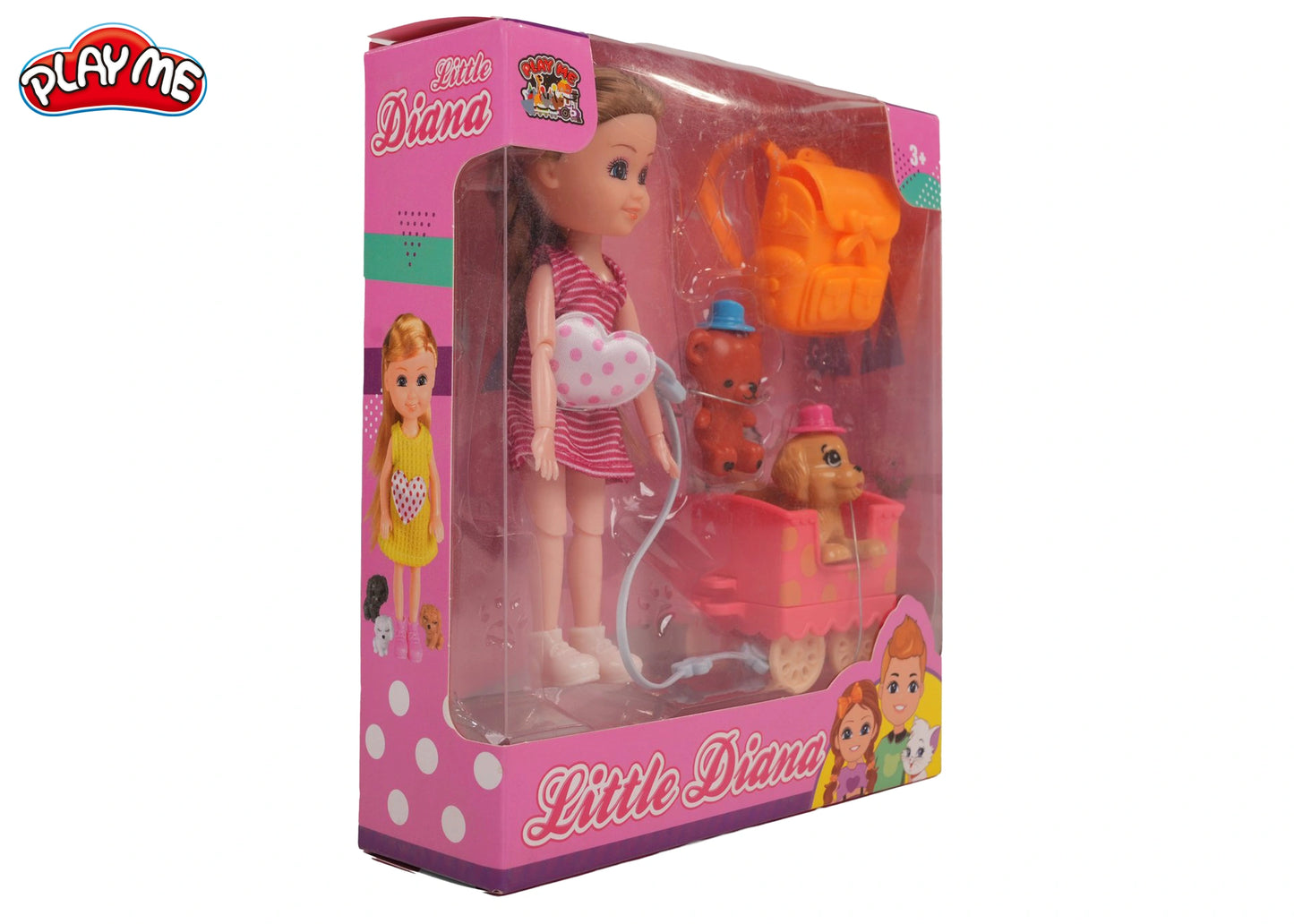 Diana Doll Day Outing with Puppy & Accessories | Pretend Play Toy for Girls