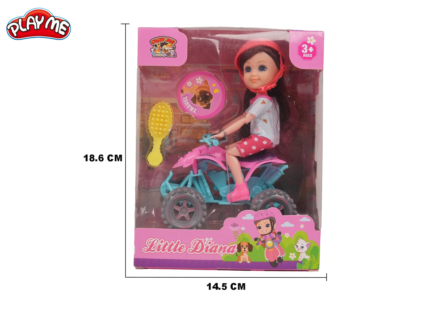 Diana Doll with ATV Ride & Accessories | Pretend Play Toy for Girls