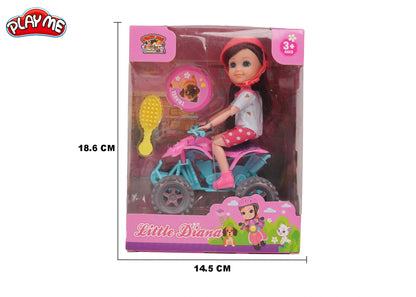 Diana Doll with ATV Ride & Accessories | Pretend Play Toy for Girls