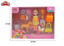 Diana Doll with Pet Dog & Accessories | Pretend Play Toy for Girls
