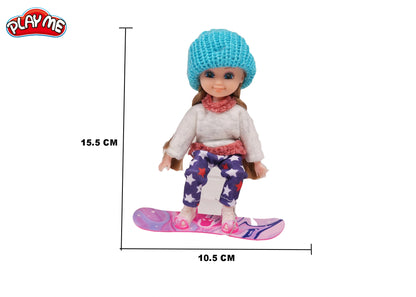 Diana Doll Winter Sport with Skiing & Accessories | Pretend Play Toy for Girls