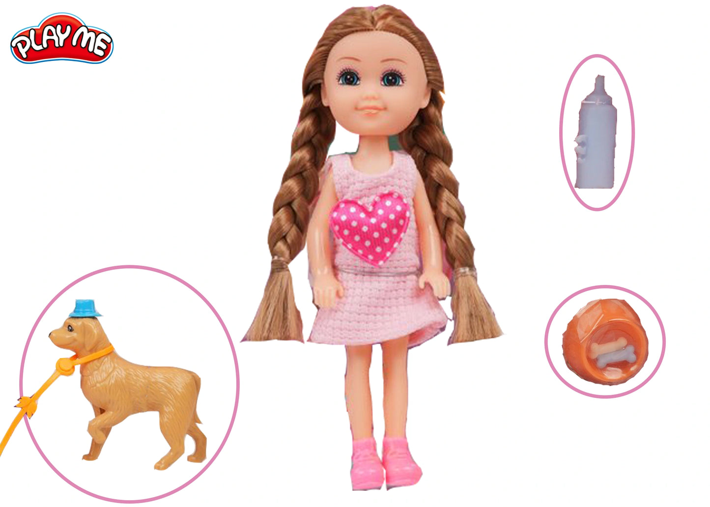 Diana Doll with Puppy & Accessories | Pretend Play Toy for Girls