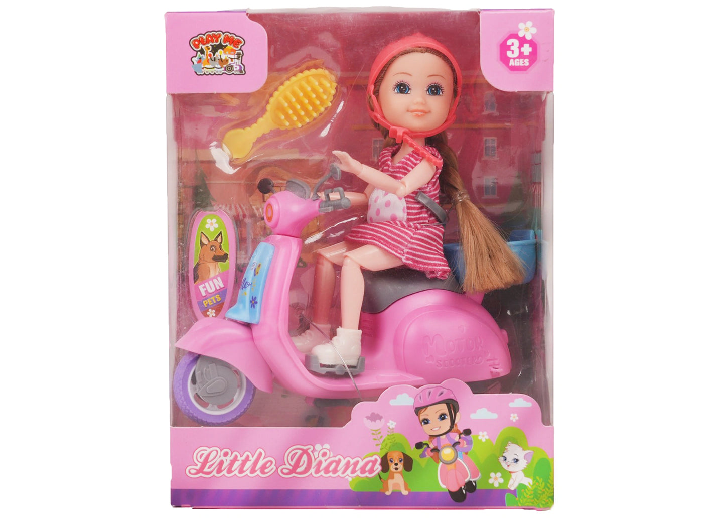 Diana Doll with Scooty & Accessories | Pretend Play Toy for Girls