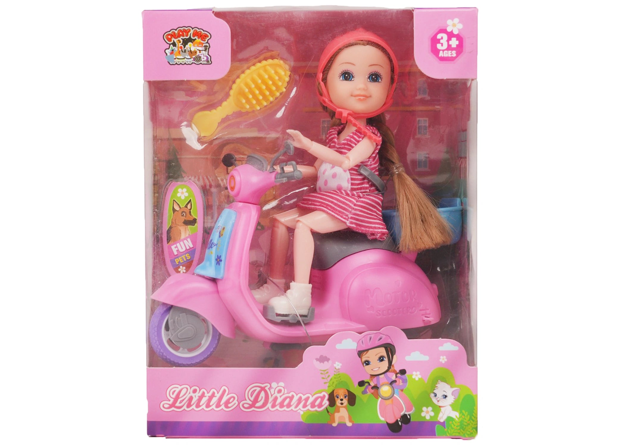 Diana Doll with Scooty & Accessories | Pretend Play Toy for Girls
