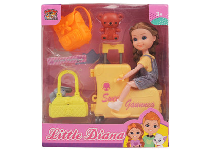 Diana Doll Set Travel Time & Accessories | Pretend Play Toy for Girls