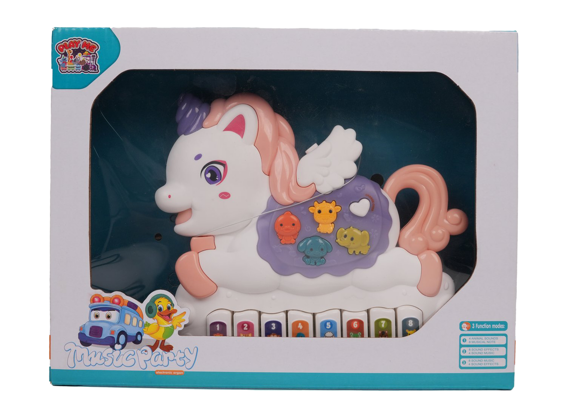 Unicorn Musical Toy with LED Lights & Animal Sounds – Early Development Crawling Toy - Image 3