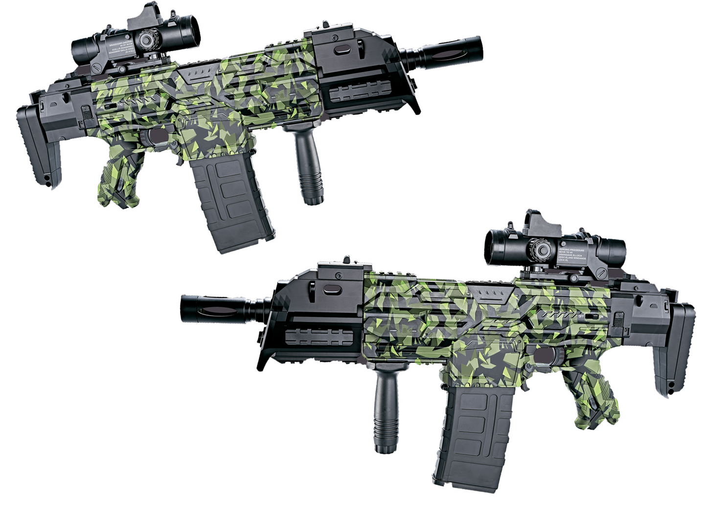 Electronic Shoot Soft Bullet Camouflage Gun Battery Operated Rechargable Best Gift for Children (Rifle)