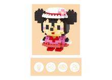 Girl Theme Pink Mini DIY Building Blocks Set (232 Pcs) – Creative Construction Toy for Kids