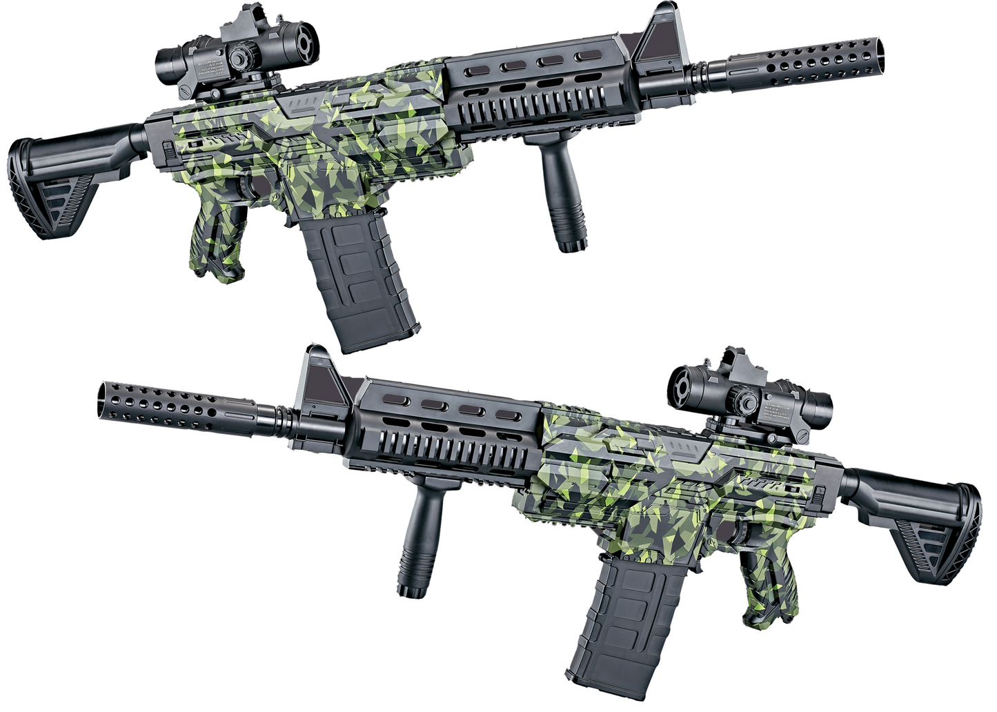 Electronic Gun Shoot Soft Bullet Camouflage Gun Battery Operated Rechargable Gun Best Gift for Children (Sniper)