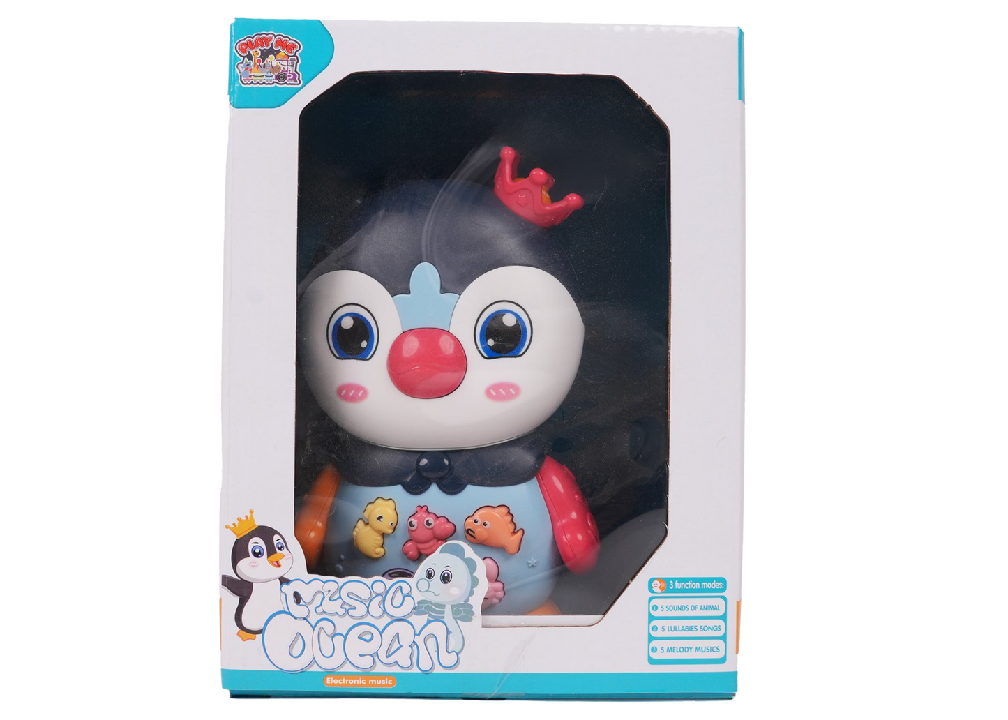 Penguin Musical Toy with LED Lights & Animal Sounds – Early Development Crawling Toy - Image 7