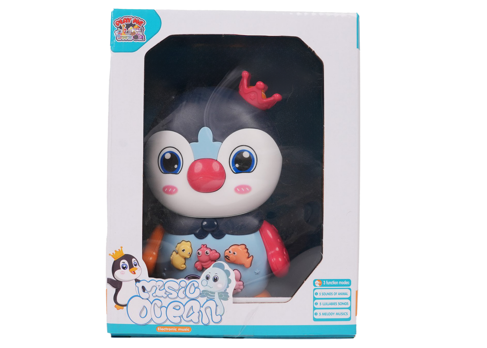 Penguin Musical Toy with LED Lights & Animal Sounds – Early Development Crawling Toy - Image 7