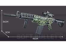 Electronic Gun Shoot Soft Bullet Camouflage Gun Battery Operated Rechargable Gun Best Gift for Children (Sniper)