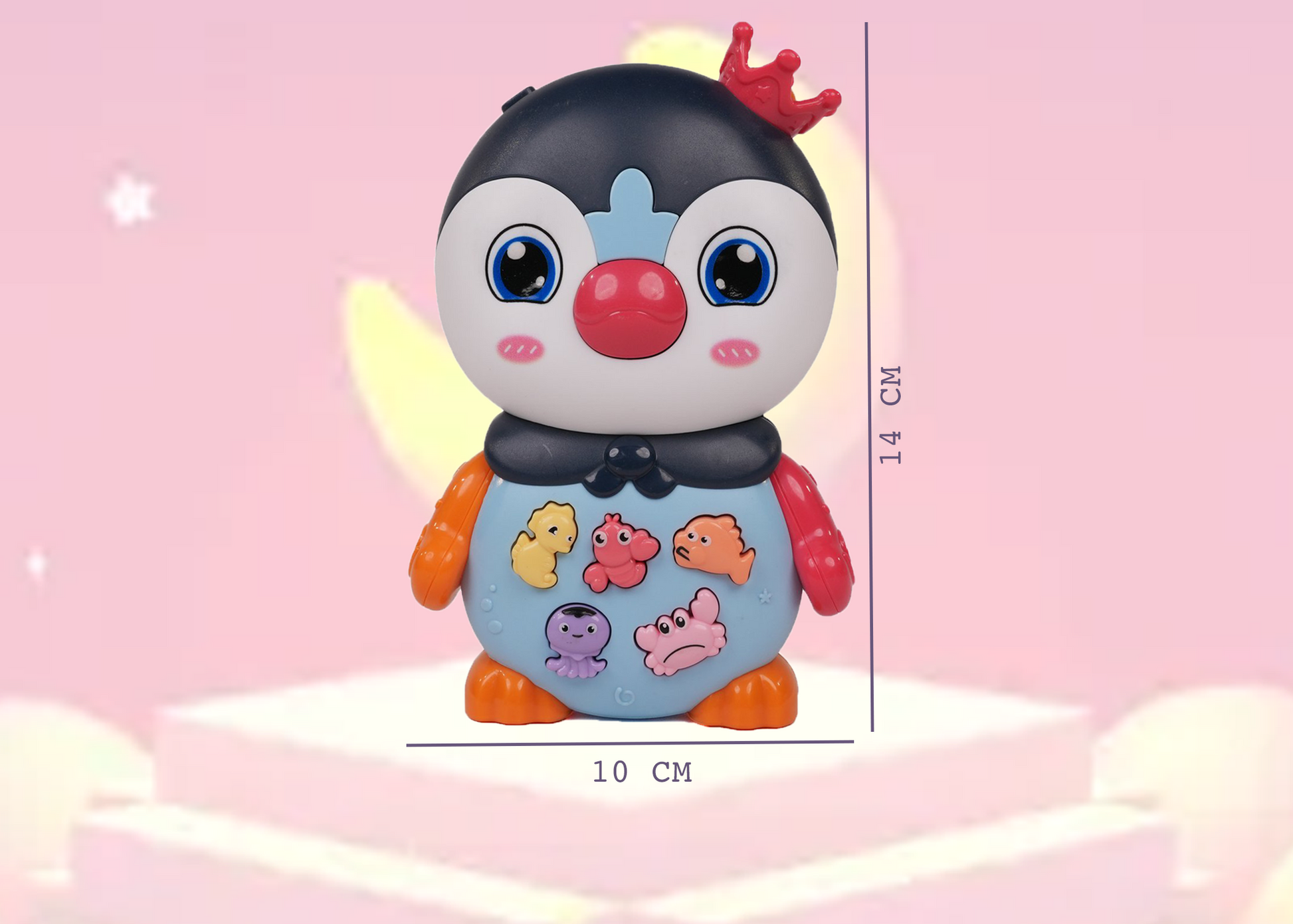 Penguin Musical Toy with LED Lights & Animal Sounds – Early Development Crawling Toy - Image 8