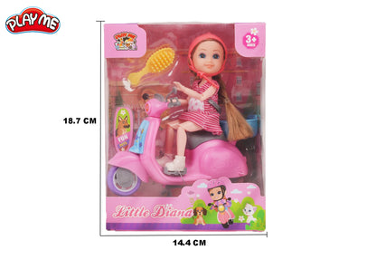 Diana Doll with Scooty & Accessories | Pretend Play Toy for Girls