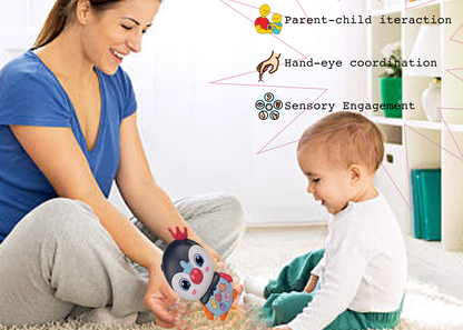 Penguin Musical Toy with LED Lights & Animal Sounds – Early Development Crawling Toy - Image 9