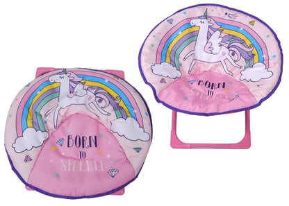 Foldable Unicorn Chair for Kids – Indoor & Outdoor Use