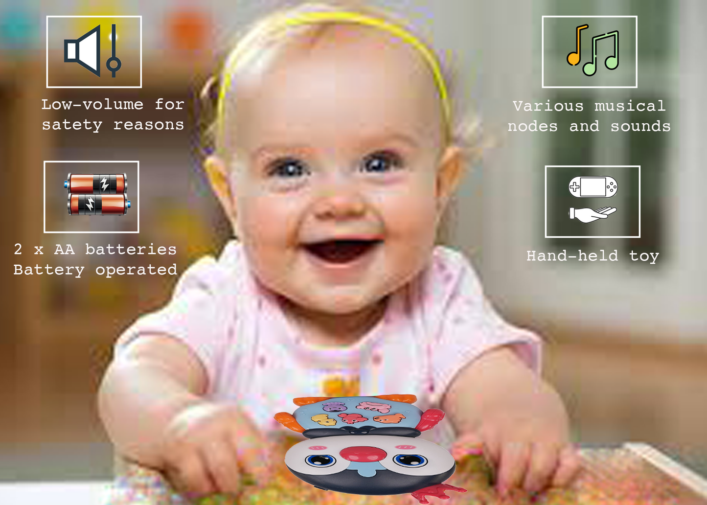 Penguin Musical Toy with LED Lights & Animal Sounds – Early Development Crawling Toy - Image 10