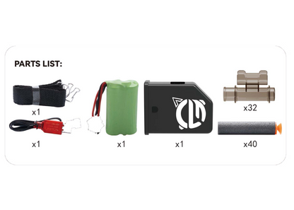 Joy Junction Electronic Shoot Soft Bullet Toy Gun with Ammunition Belt Battery Operated Rechargable Best Gift for Children