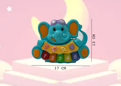 Elephant Musical Toy with LED Lights & Animal Sounds – Early Development Crawling Toy - Image 6