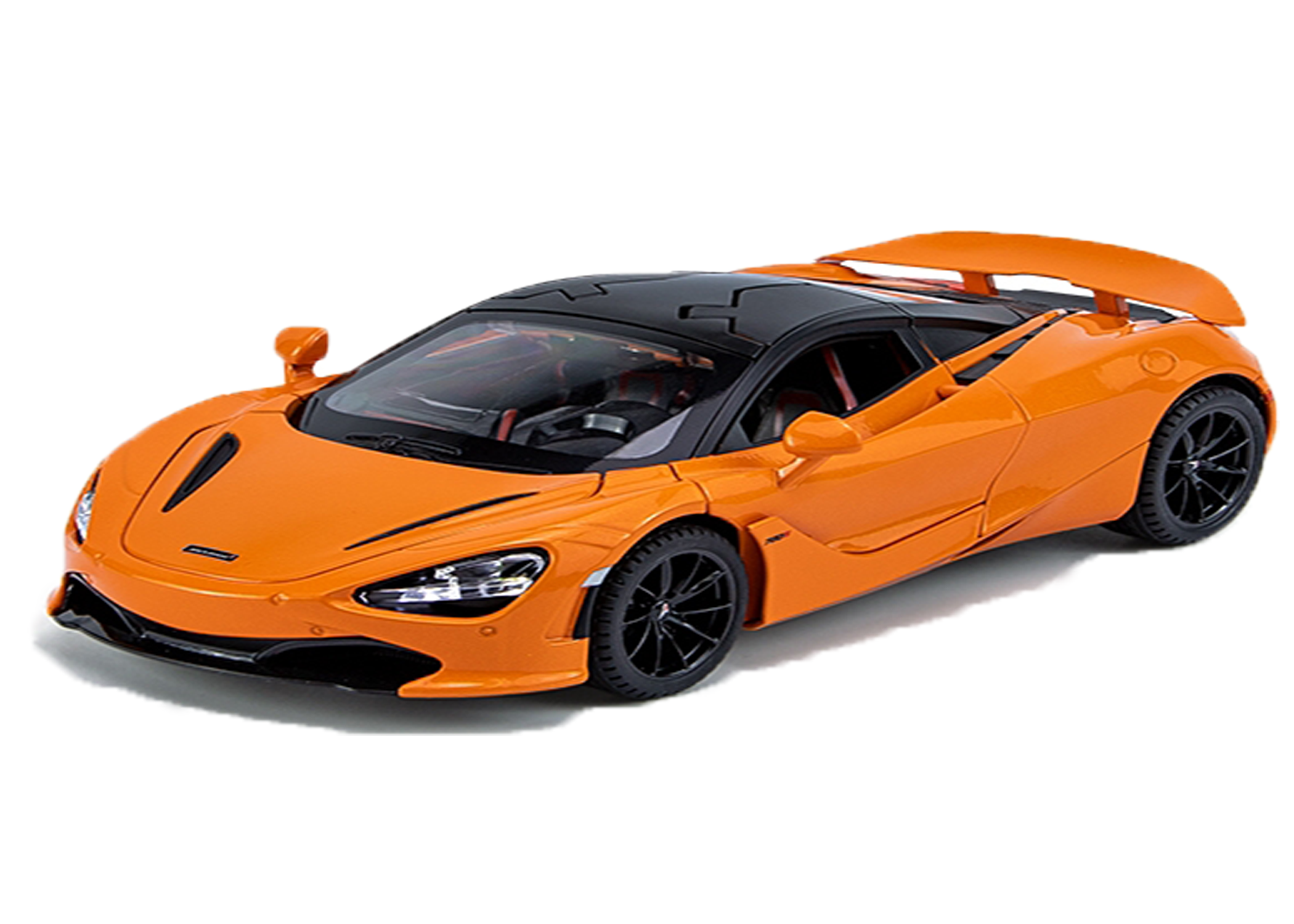 McLaren 720S 1:24 Scale Die-Cast Pullback Car with Openable Doors, Lights & Sound - Image 1
