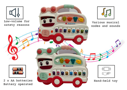 Ambulance Musical Toy – Crawling Learning Toy with LED Lights for Infants - Image 3