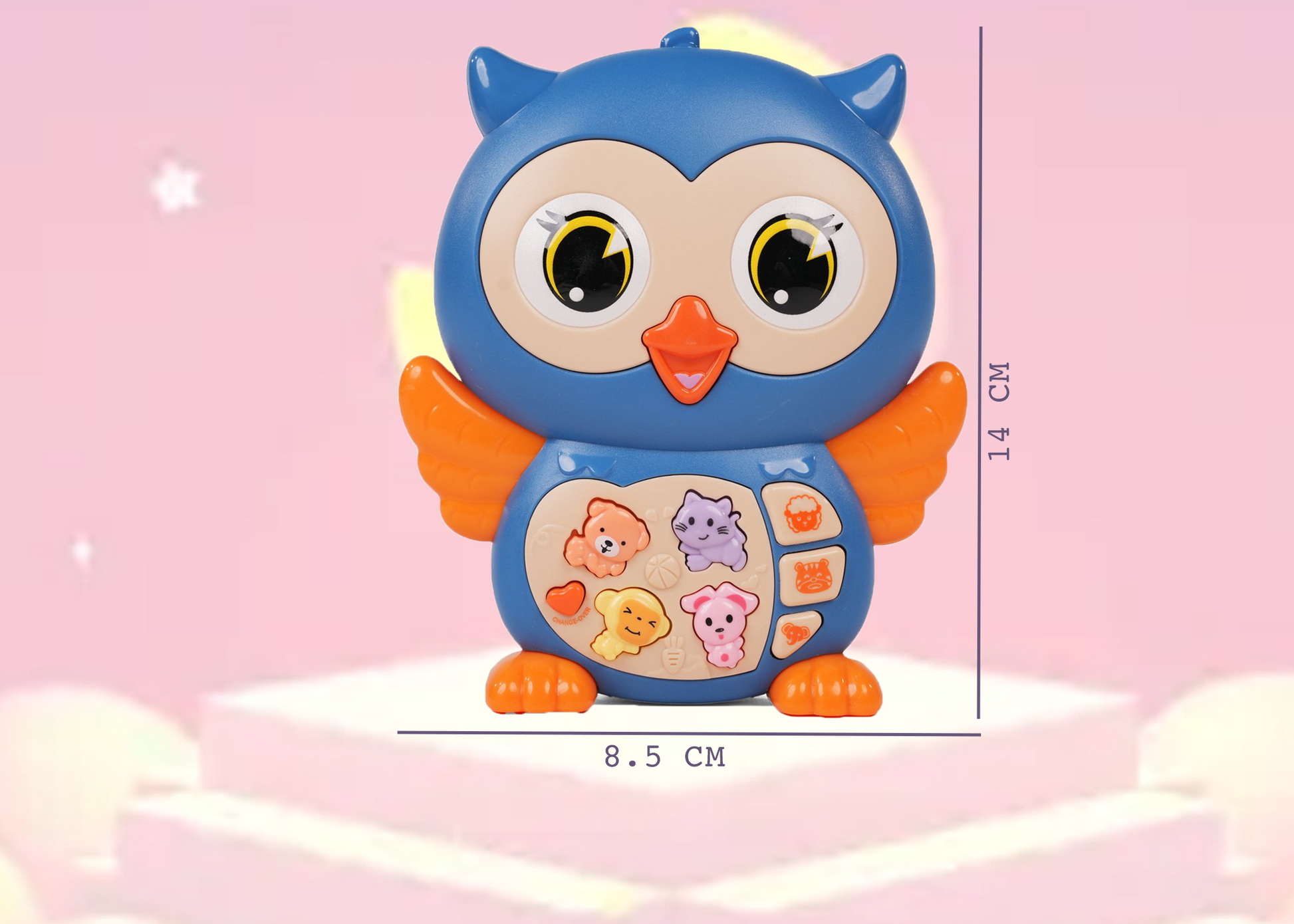 Owl Musical Toy with LED Lights & Animal Sounds – Early Development Crawling Toy - Image 5