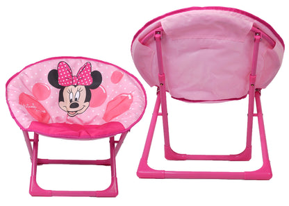Pink Mickey Camping Moon Chair – Foldable & Cute for Kids
