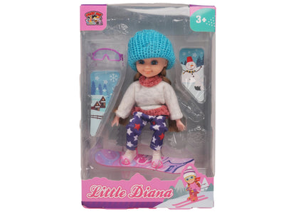 Diana Doll Winter Sport with Skiing & Accessories | Pretend Play Toy for Girls