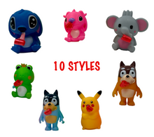 New Colorful Animal/Character Blowouts Paper Blow Outs Whistle Cheering Props Birthday & Kids Party Supplies (Pack of 12, 10 