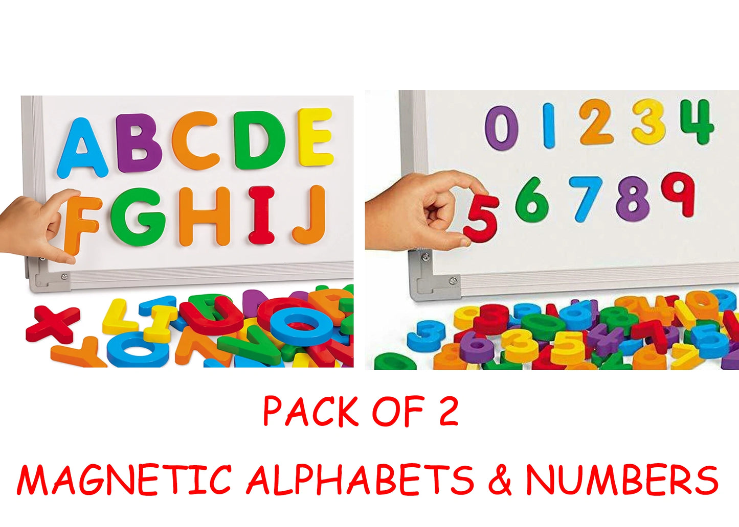 ABC & 123 Magnetic Letters and Numbers Set – Colorful Fridge Magnets for Kids Learning & Play