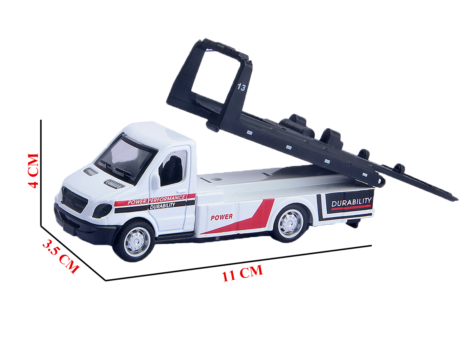 Alloy Die-Cast Tractor Trailer Pull Back Carrier Vehicle Metal Truck with Car Convertable Hood Truck - Image 3