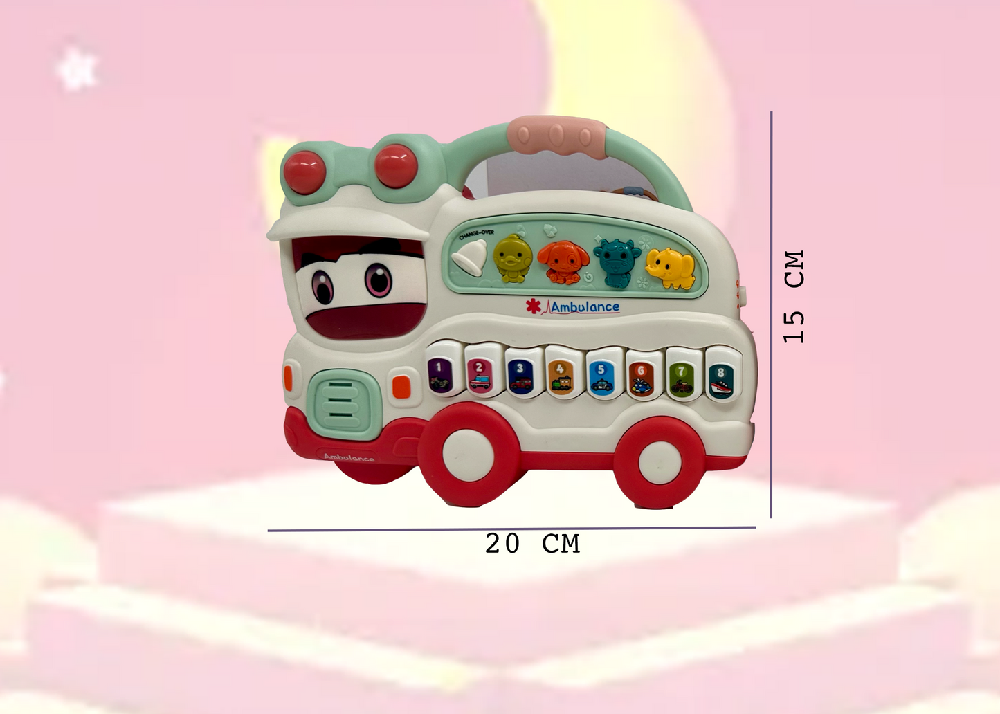 Ambulance Musical Toy – Crawling Learning Toy with LED Lights for Infants - Image 6