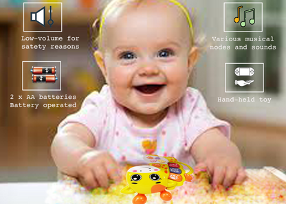 Giraffe Musical Toy with LED Lights & Animal Sounds – Early Development Crawling Toy - Image 3