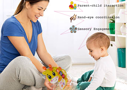 Giraffe Musical Toy with LED Lights & Animal Sounds – Early Development Crawling Toy - Image 4