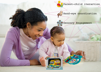 Cartoon Car Musical Toy – Crawling Learning Toy with LED Lights for Infants - Image 4