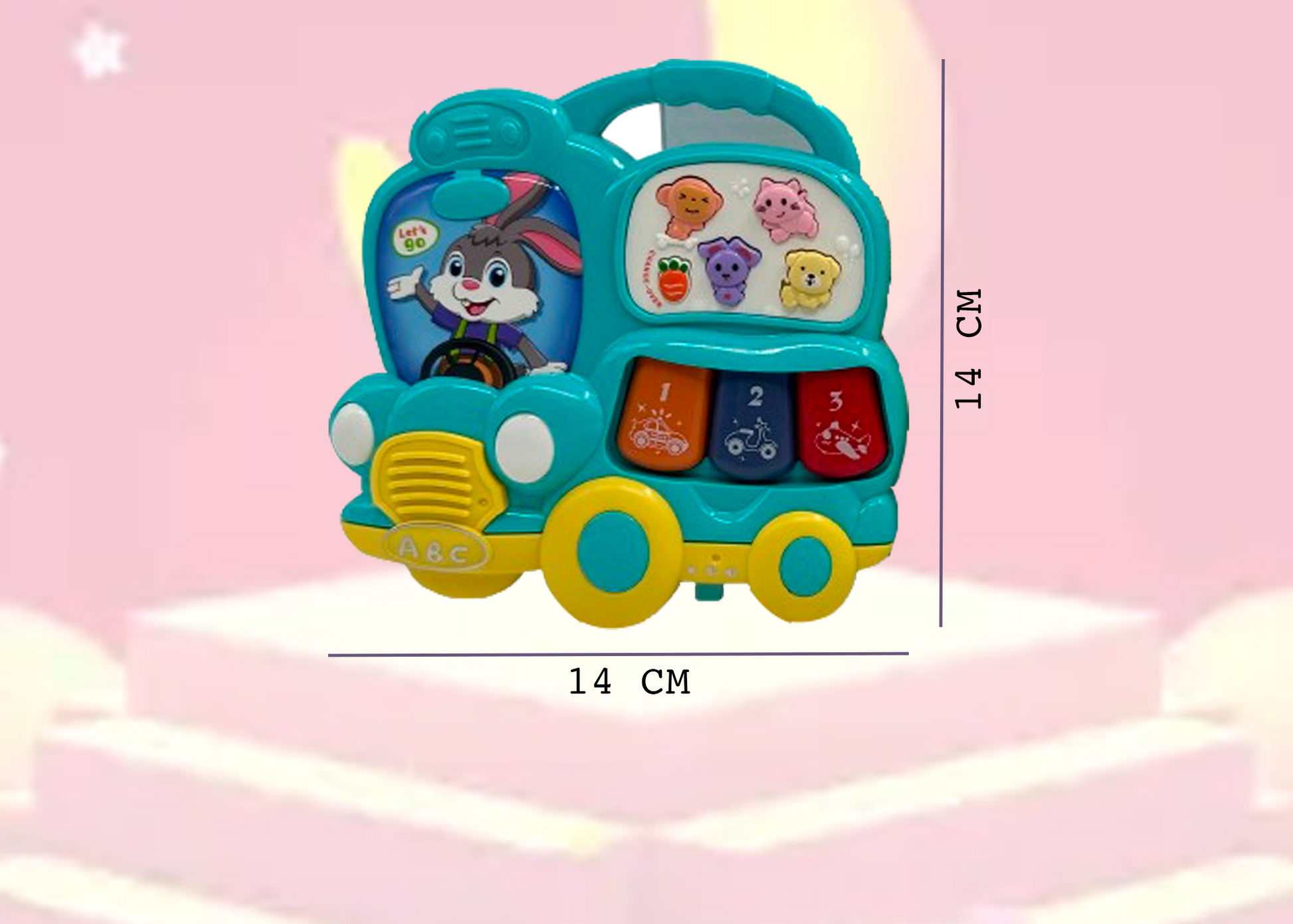 Cartoon Car Musical Toy – Crawling Learning Toy with LED Lights for Infants - Image 5