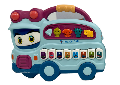 Police Car Musical Toy – Crawling Learning Toy with LED Lights for Infants - Image 1