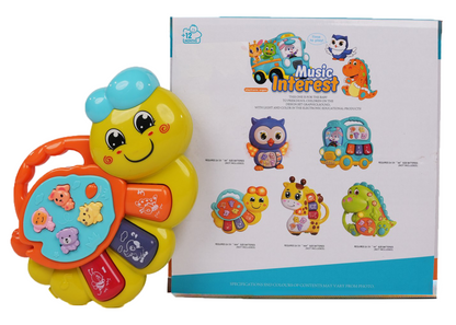 Caterpillar Musical Toy with LED Lights & Animal Sounds – Early Development Crawling Toy - Image 1