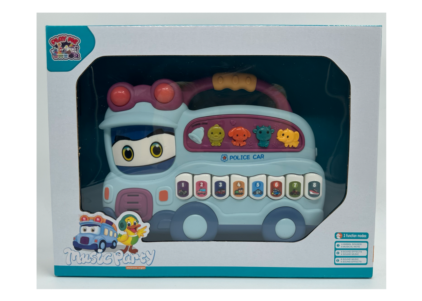 Police Car Musical Toy – Crawling Learning Toy with LED Lights for Infants - Image 6