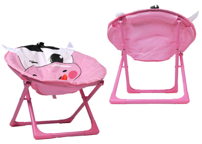 Foldable Cow Design Kids Chair – Indoor & Outdoor Use