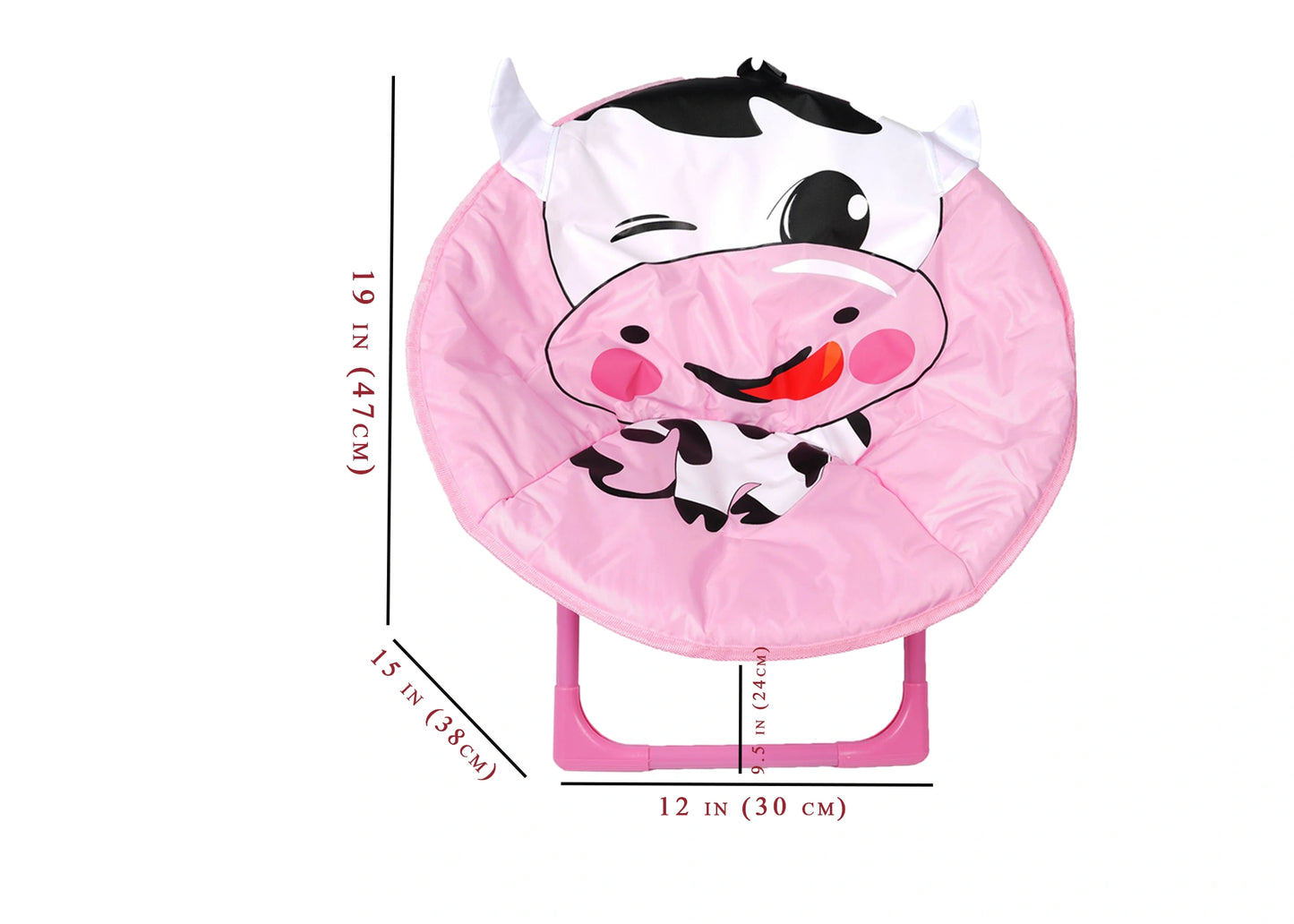 Foldable Cow Design Kids Chair – Indoor & Outdoor Use