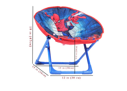 Spider Man Camping Moon Chair Foldable - Indoor & Outdoor Suitable for Boys & Girls