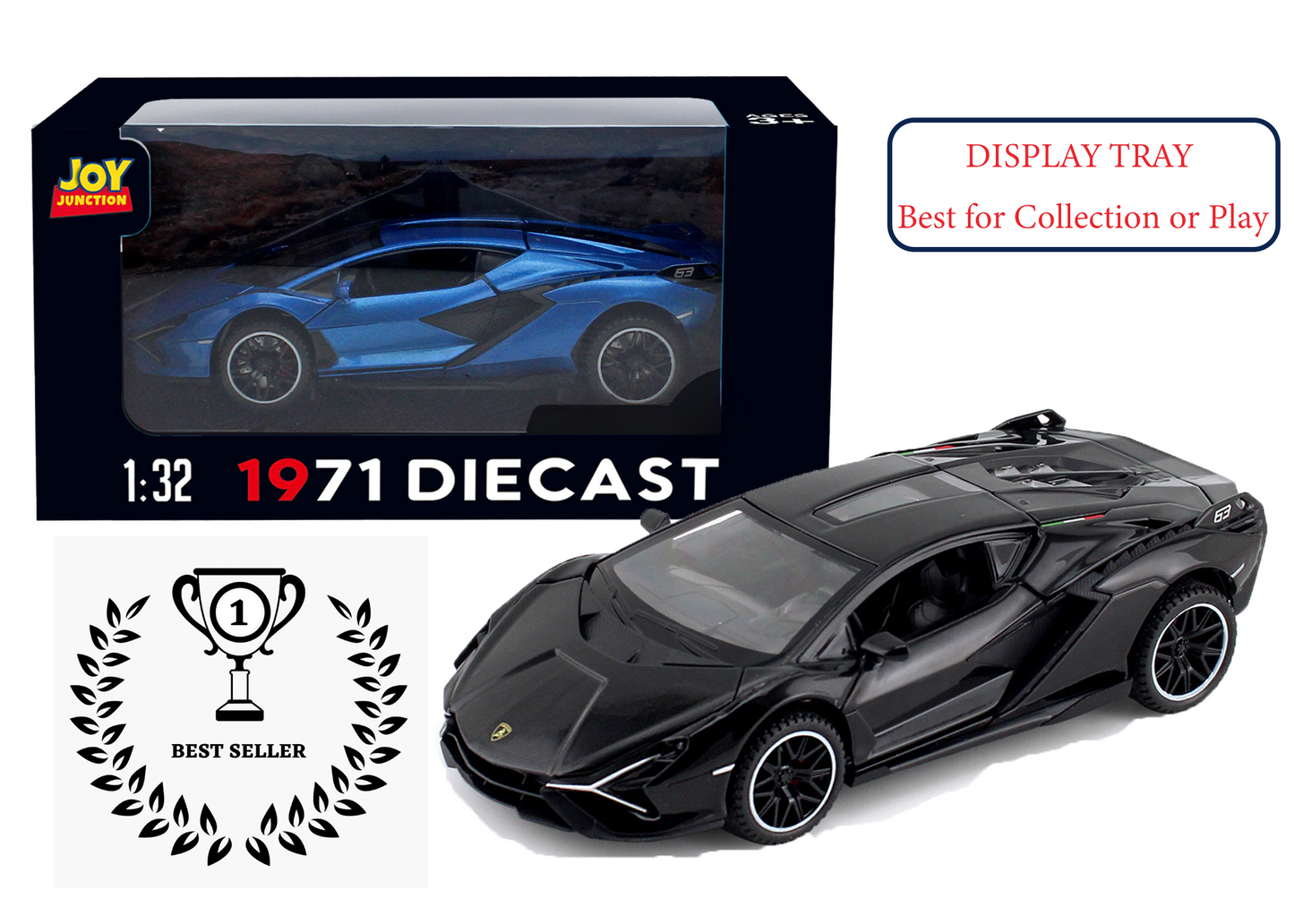 Lambhorgini SIAN Model Car Exclusive Alloy Metal Pull Back Die-cast Car Metal Pullback Toy car with Openable Doors Light Sound