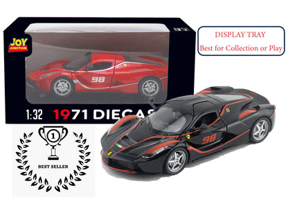 Ferari FXXXK 1:32 Scale Diecast Pull Back Toy Car with Openable Doors, Lights & Engine Sound