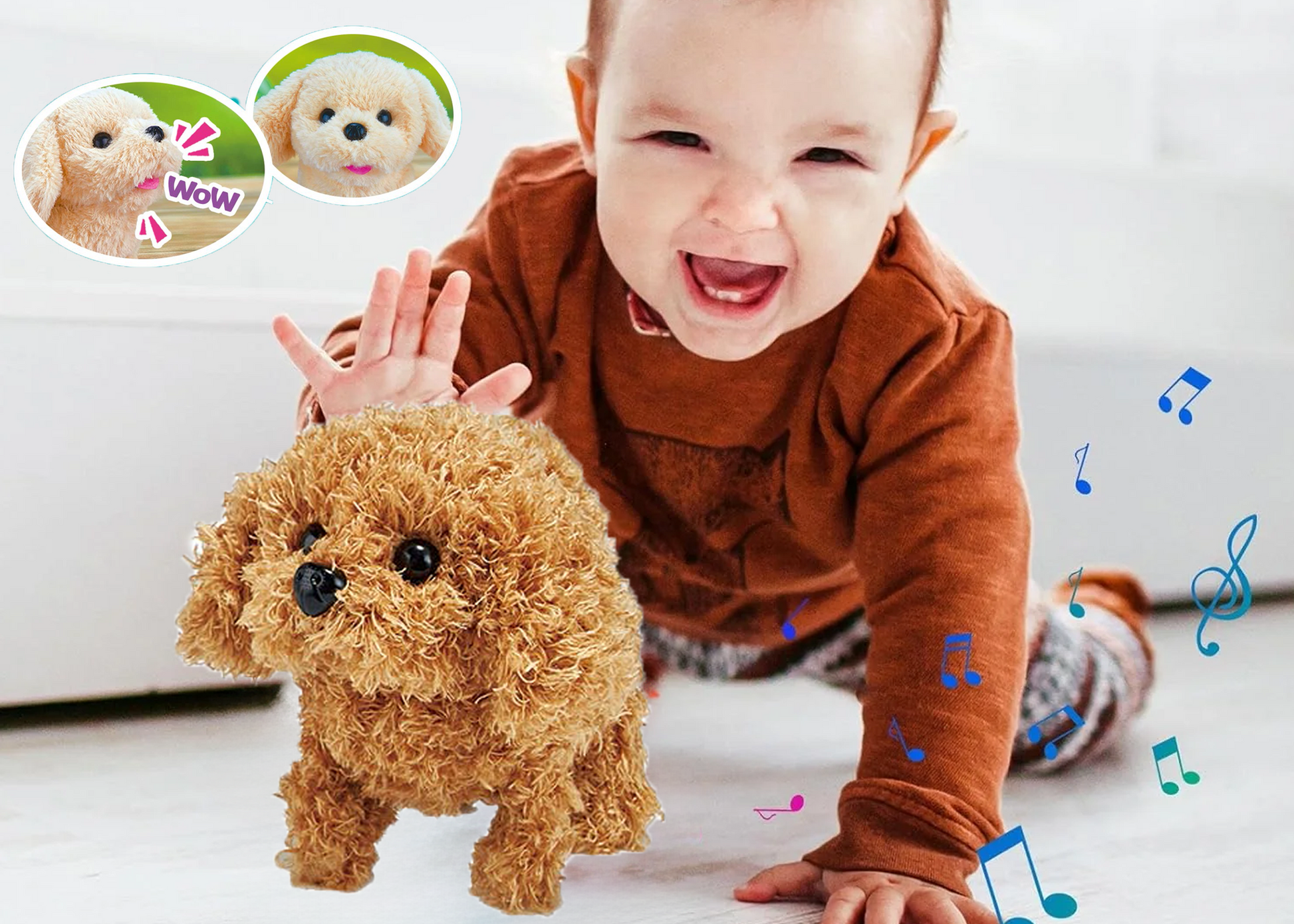 Walking and Barking Dog Soft Toy – The Perfect Playful Puppy (Poodle) - Image 5